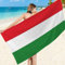 Latwerio Strandtuch Italien-Flagge, 3D Handtuch Italien-Flagge Badetücher, Absorbierendem Strandtuch Mikrofaser Weich Badetuch für Camping Fitnessstudio Reise Strandhandtuch 80x160 cm A4660