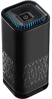 B C U Portable Personal Air Purifier: HEPA Filter, Silent Fan, Compact Design - Ideal for Cars and Homes, Removes Pollen, Dust, and Smoke Odors (Black)