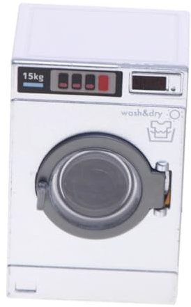 ibasenice Pretend Play Accessories for Boys and Girls Mini Washing Machine Toy Realistic Washer Dryer Model for Dollhouse Decor