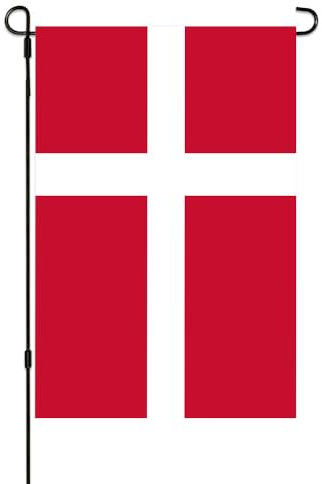 Dänemark-Flagge, klein, dänische Mini-Gartenflaggen, 30,5 x 45,7 cm, doppelseitig, wetterbeständig, für Outdoor-Dekoration (Dänemark)