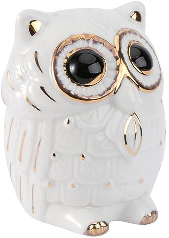 MOLUCKFU Owl Piggy Bank Keramik Spardose Für Münzen Und Scheine Dekoratives Für Zuhause Und Büro Für Besondere Anlässe Wie Geburtstage Und Weihnachten