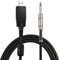 USB Guitar Audio Cable, 6.35mm Mono Electric Guitar Connection Cable for PC Recording, Supports Windows/MacOS