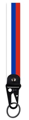 Ruoming 1 x Schlüsselanhänger mit Nationalflagge, 19,5 cm Länge, Länderflaggen-Design mit Metallring