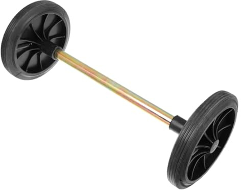 Veemoon Garbage Can Wheel Replacement Heavy Duty Rubber Wheel for Wheelie Bin for Street and Garden