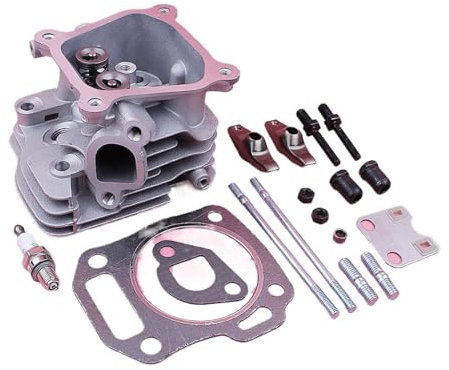 NKCVEZBW Gruppo Testata Cilindro Compatibile con Motore Tosaerba Honda GX160 GX200 5,5 CV e 6,5 CV Ket Bolt, Pezzo di Ricambio
