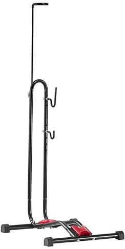 VEVOR Support à Vélo Compatible avec VTT et Vélos 406,4-700 mm, Porte-vélos Autoportant, Support de Rangement de Bicyclette Vertical et Horizontal, Range Vélo Sol pour Espace Réduit, Entrée, Garage