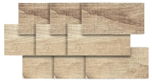 9 adesivi impermeabili per piastrelle in PVC per decorazione domestica rapida con rivestimento decorativo classico effetto legno