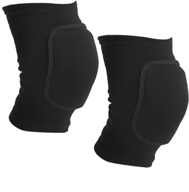 Dstarymnix Rodilleras protectoras suaves + rodilleras deportivas elásticas antideslizantes + rodilleras voleibol para danza, fútbol, yoga, entrenamiento + talla S para niños y adolescentes (M)