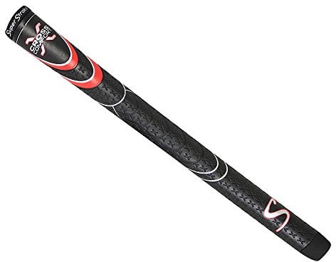SuperStroke Cross Comfort Golf Club Grip | Soft & Tacky Polyurethane That Boosts Traction | X-Style Surface & Non-Slip | Swing Faster & Square The Clubface More Naturally