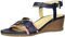Geox Femme D Marykarmen D Sandales Bride Cheville, Bleu (Navy/White/Red), 39 EU