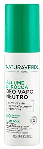 Naturaverde | Pharma Deodorant, Alaun, Deo-Duft mit Kamillenextrakt und Aloe Vera Gel, kein Gas, kein Alkohol, 100 ml