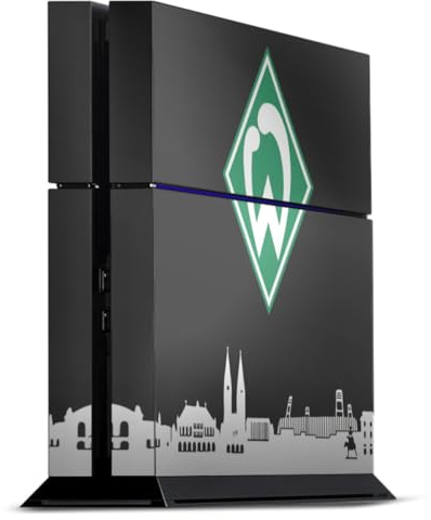 DeinDesign Skin kompatibel mit Sony Playstation 4 Folie Sticker Offizielles Lizenzprodukt Skyline SV Werder Bremen