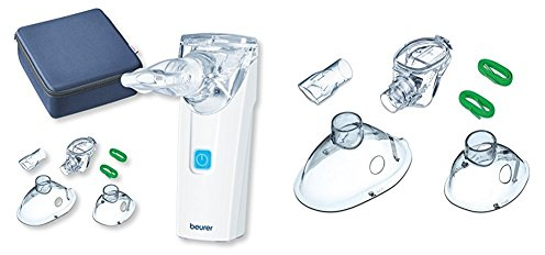 Beurer IH 55 Inhalator, leises, handliches Inhaliergerät mit Schwingmembran-Technologie + Yearpack, Zubehör zum Inhalator mit Schwingmembran-Technologie