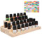 CHSEEA Ätherisches Öl Display Ständer Gestell Halter Organisator, 30 Löcher Holz Box Veranstalter Aufbewahrung Koffer Speicher Box für Nagellack, Duftöle, Ätherische Öle, Stain und Lippenstift #4