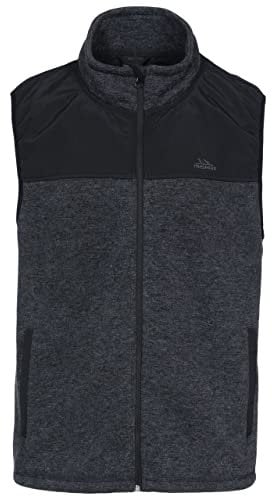 Trespass Leafminer - Gilet in Pile da Uomo, 300 g/m², Uomo, MAFLGIO10001_BMEM, Black Melange, M