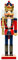 Sikora NK-D aufwändig gestaltete Deko Nussknacker Figur aus Holz, Farbe/Modell:D03 rot/blau - KÖNIG, Höhe in cm:Höhe ca. 36 cm