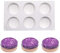 moulessilicone gâteaux 3d, Moule de Gâteau Mousse pour Glace Chocolat Pâtisserie Dessert, 6 Trous Forme de Cylindre