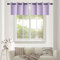YGO Light Purple Blackout Window Valances for Loft Kitchen - Lilac Grommet Small Curtain Valances (52 x 18 Inch Length,2 Panels)