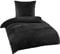 BaSaTex Cashmere Touch Plüsch Winter Bettwäsche Set | warme Nicky Teddy Flausch Qualitäts-Bettwäsche | 135x200 Deckenbezug + 80x80 cm Kissenbezug | Farbe: Schwarz
