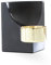 Cooee Design - Kerzenständer - Quarter Candle Nero Marquina - LxBxH: 8 x 8 x 7,5 cm - schwarz/Messing