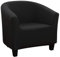 Ryoizen Sesselschoner Sesselüberwurf Sesselhusse Sesselbezug Milchseide Elastisch Stretch Sofahusse Husse für Clubsessel Loungesessel Cocktailsessel(Milchseide,Schwarz)
