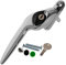 Chrome Left-Hand Yale UPVC Window Handle Cranked Double Glazing Universal Key Locking - 40mm
