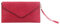 Wedmay Womens Large Clutch Bag Ladies Envelope Style Bag Wristlet Strap Evening Bag (Red)