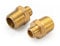 RV Faucet Adapter 1/2 to 3/8 Reducer WEWE Faucet Supply Line Adapter Brass 3/8 Compression Fitting Compatible with Water Pipe Connector 2 Pieces