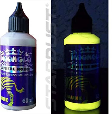 Stardust MOONGLO BLACKLIGHT INVISIBLE UV Peinture pour Brush - YELLOW 60ml
