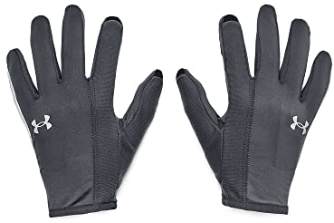 Under Armour Guantes para Hombre UA Storm Run Liner Dedos completos, Pitch Gray, Large