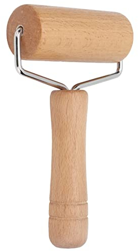 Cyrank Nudelholz, Teigroller Holz Nudelholz Holz Teigroller Klein, Pizzaroller Teigroller Fondant Rolle Teigausroller, Kleine und Mittlere Teigrolle Für Gebäck, Tortilla, Pizza, Plätzche
