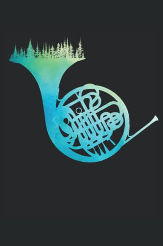 Horn Notizbuch (liniert) Trompete Blasinstrument Hornspieler