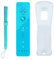 Wii Remote Controller Compatible for Nintendo Wii&Wii U Console - with Silicone Case and Wrist Strap (Bright Blue)
