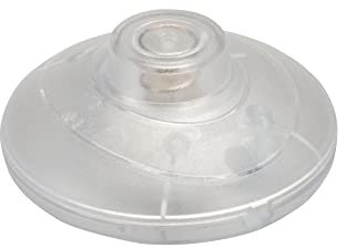Interrupteur à pied rond - Transparent - 250 V/2 A - Interrupteur intermédiaire pour 2 ou 3 fils
