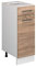 Vicco Küchenunterschrank R-Line, Schubladenschrank für die Küche, Sonoma/Weiß, 30 cm ohne Arbeitsplatte