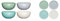 Colourworks KitchenCraft Ciotole in Melamina, Colori Classici, Set da 4 & KitchenCraft Piatti Colorati Medi in Melamina, 23 cm, Colori Classici, Set da 4