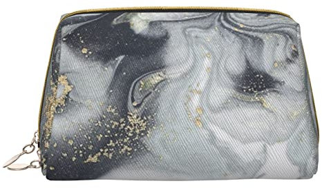 OGNOT Basketball-Kulturbeutel, Reise-Organizer für Männer und Frauen, leichte Leder-Make-up-Tasche, kleine Kosmetiktasche, Orientalischer Marmorstein, Einheitsgröße