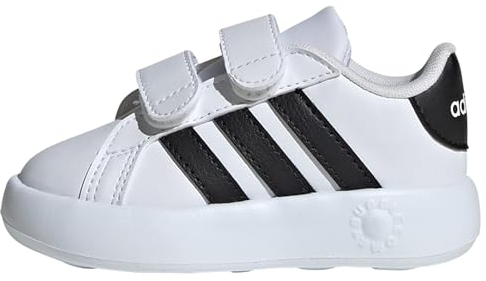 adidas Jungen Unisex Kinder Grand Court 2.0 Shoes Kids Tennisschuhe, Cloud White/Core Black/Cloud White, 20 EU