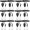 BOSYTRO 6 Coppie (12 Pezzi) 1/8 di Pollice Rope Ratchet Ganci di Corda, Nylon Cricchetto a corda supporto corda regolabile Adatto per Casa, giardinaggio e coltivazione, Capacità di carico 68 kg/paio