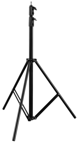 ZHIYUN Supporto per Luce Fotografica 2,8 m [Ufficiale] con Adattatore Universale a Vite da 1/4 a 3/8 per Fiveray M20/ M20C/ M40/ V60, Molus X60 RGB/ G60/ X100/ G200/ G300, Cinepeer CM25/ CX100