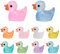 quiodok 120 Stück Mini Enten Leuchtend 10 Farben Mini Ducks Harz Mini Leuchtend Enten Bunte Kleine Enten für Topfdekorationen DIY, Garten, Puppenhaus