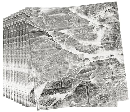10 Stück 3D Wandpaneele Selbstklebend Ziegel Tapeten Steinoptik 35x 38 cm Steintapete Wandaufkleber Wasserdicht Wandtapete Klebetapete für Küche Schlafzimmer Badezimmer Wohnzimmer Marmor schwarz
