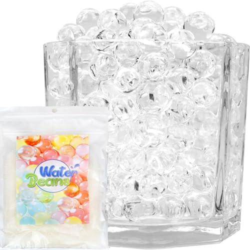 Daover 120.000 Stück Wasserperlen durchsichtig, Transparent Gelkugeln Hydroperlen Vase Deko, Wasserperlen für Pflanzen in Vase, Floating Candles Machen, Hochzeit Herzstück, Floating Christmas Trend