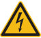 Dreifke® Warnschild, Warnung vor elektrischer Spannung W012 (Blitzpfeil) | Alu geprägt | 50mm | ASR A1.3 (DIN EN ISO 7010), 1 Stk