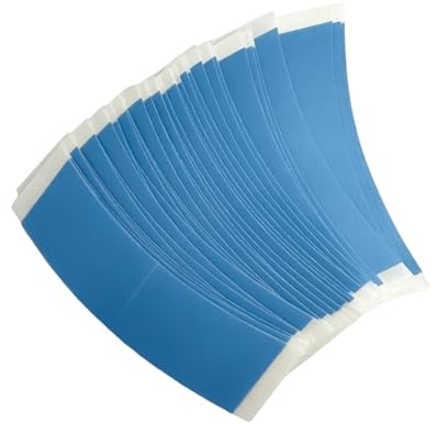 LUTTMANN® Lace Front Blue Liner C Contour Sistema capilar Derma-Tec Tape - Tira adhesiva ángulo 36 piezas, para todos los postizos, pelucas y sistemas capilares