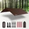 JAICOM Toldo de Refugio Impermeable, 3M X 3M Tarp, PU 3000mm Impermeable, Protección UV, Ultraligero y Portátil. Adecuado para Tiendas de Campaña, Hamacas, Senderismo, Picnics, Camping