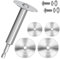 Inside Pipe Cutter, 1/4 Hex Shank PVC Plumbing Inside Cutter Internal Plastic Pipe Cutter Set, Inner Cut Plastic Pipe Below Floor or In Wall (32mm Saw Blades*2, 44mm Saw Blades*2）