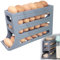 Hanaoni Rolling Egg Dispenser, Automatisch Rollender Eierspender, Großes Fassungsvermögen Eierablage für die Küche, Platzsparende Eierbox für Kühlschrank