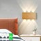 Akku Wandlampe, mit Touch Control Schalter LED Magnetisch Akku Wandleuchte 5200mAh Kabellose Wandlampe 3 Modi Helligkeitsstufen, ideal für Loft Flur Schlafzimmer (Hölzern)