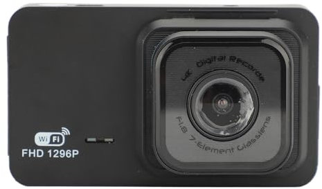 3-Zoll-Fahrrekorder 1296P Weitwinkel Vorne Hinten WiFi Dashcam Fahrvideokamera für Fahrzeuge
